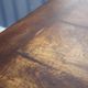 Farmhouse table and two benches, antique wooden farmhouse table, living room furniture, country style, chalet style, decor