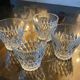 4 Vereco diamond-pointed glass glasses from the 60s