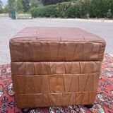 Leather ottoman chest