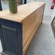Old cabinet 4 doors 2 drawers in solid oak
