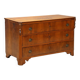 Walnut commode with central marquetry - Early 20th century