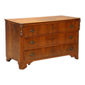 Walnut commode with central marquetry - Early 20th century