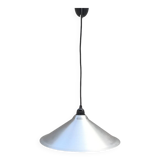Brushed aluminum pendant light designed by Andreas Wilke in the 1980s