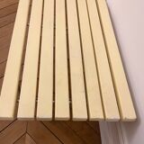 Teak bench by Harry Bertoia Knoll edition