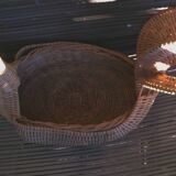 wicker rush basket