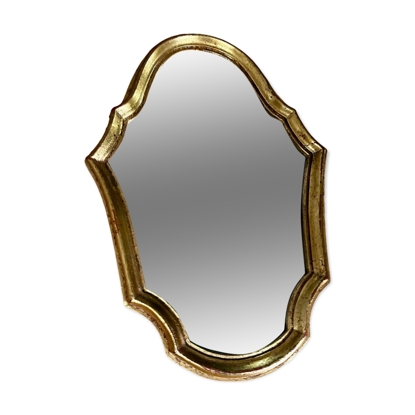 Vintage shell gold mirror