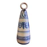 Cruche à eau en céramique émaillée peinte à la main, Espagne années 1960-1970