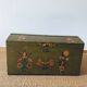 Large antique trunk hand-painted décor