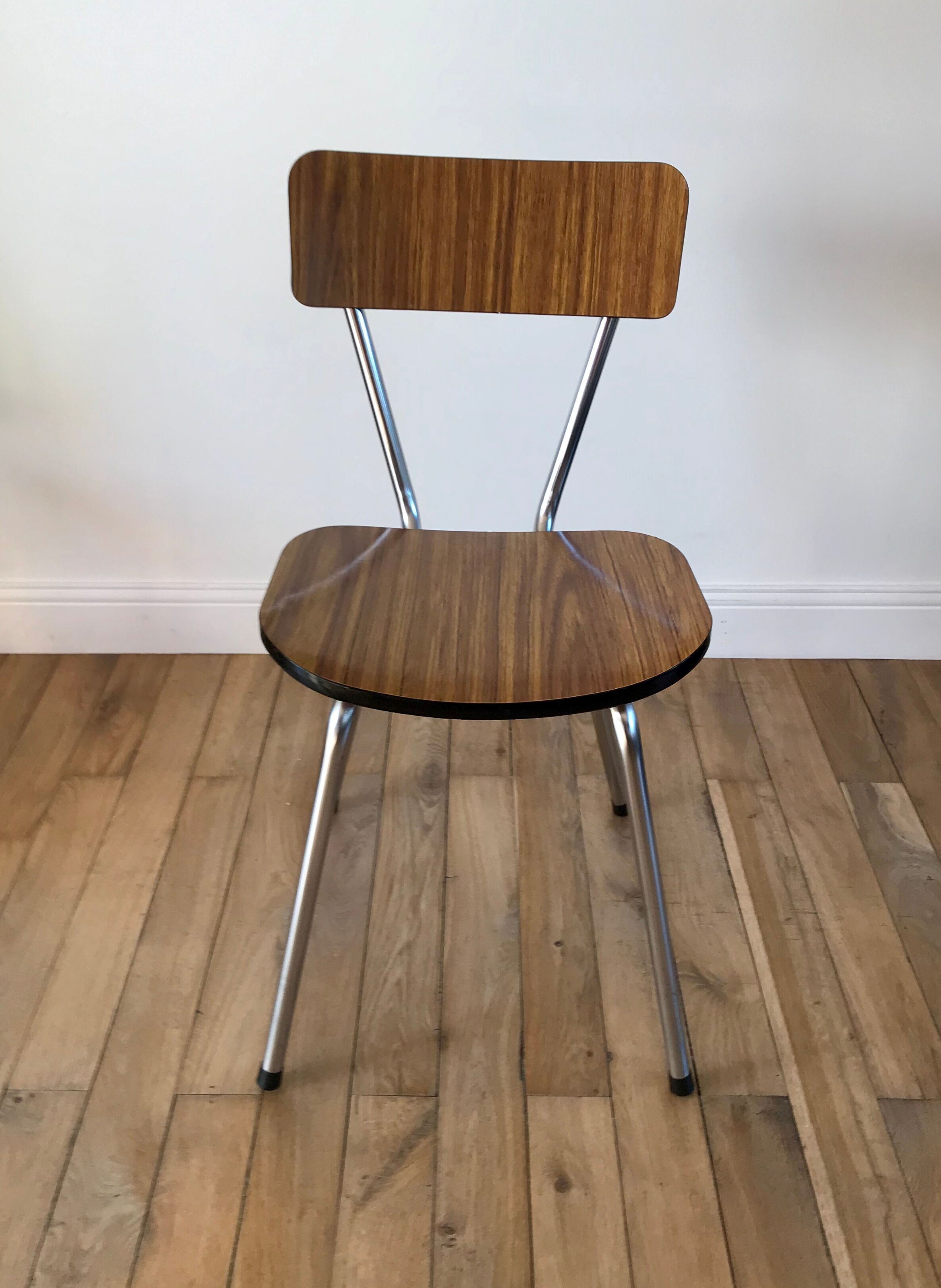 Brown formica chair 70s