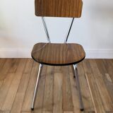 Brown formica chair 70s