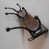 Patere wears coats hats cast wood art deco