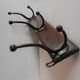 Patere porte manteaux chapeaux fonte bois art deco