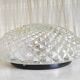 Plafonnier, applique en verre pointe diamant - mid. XXeme