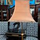 Floor lamp with telescopic base. Bronze, onyx.