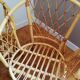 Rattan bench and chair