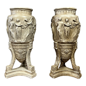 Paire de vases en urne - 1850