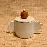 Glazed ceramic box of French artisanal manufacture vallauris