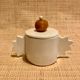 Glazed ceramic box of French artisanal manufacture vallauris