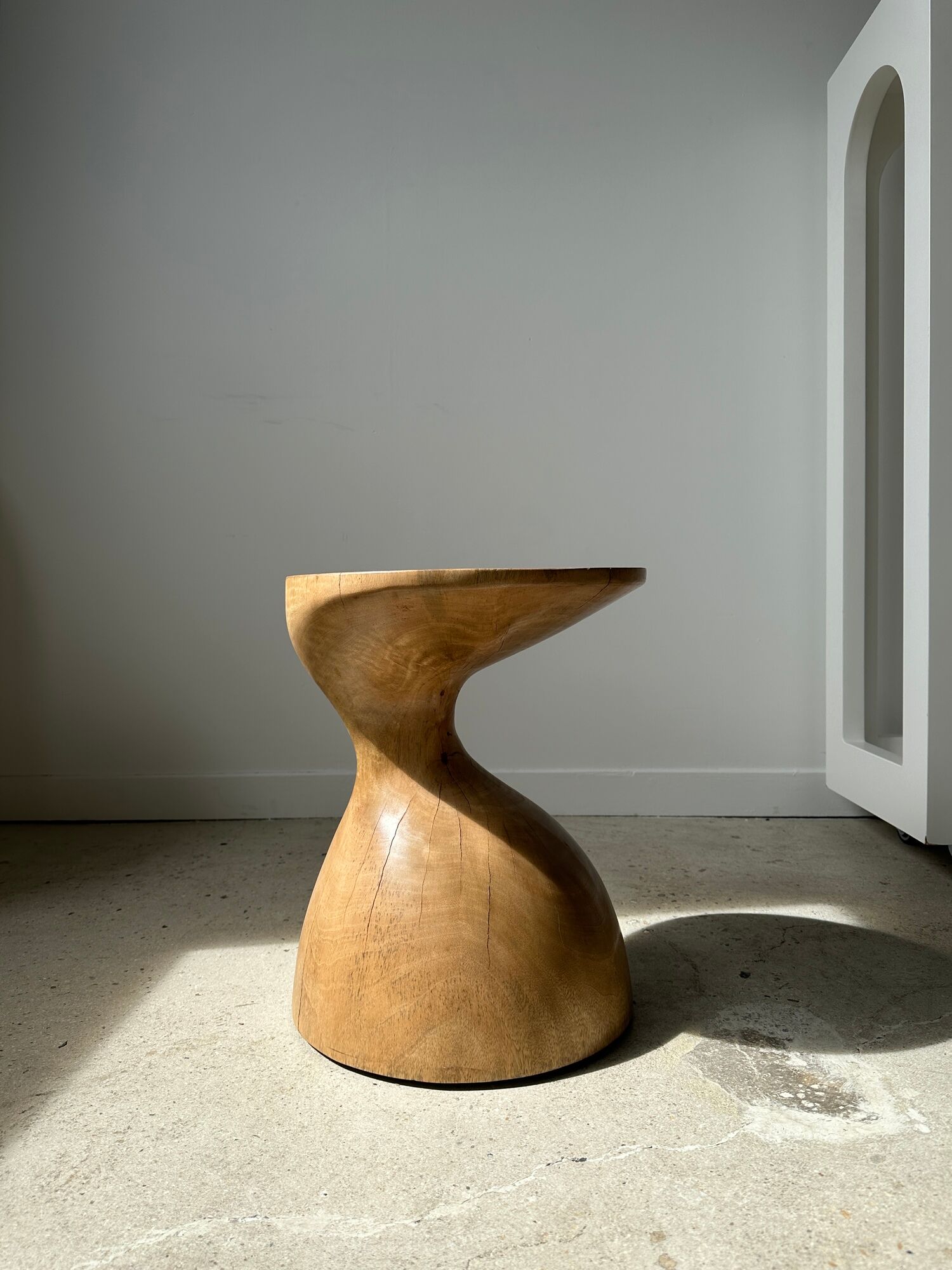 Solid wood sofa end