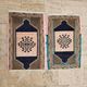 Set of 2 vintage handmade Turkish rugs 51x82 cm
