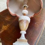 Vintage beige marble onyx lamp