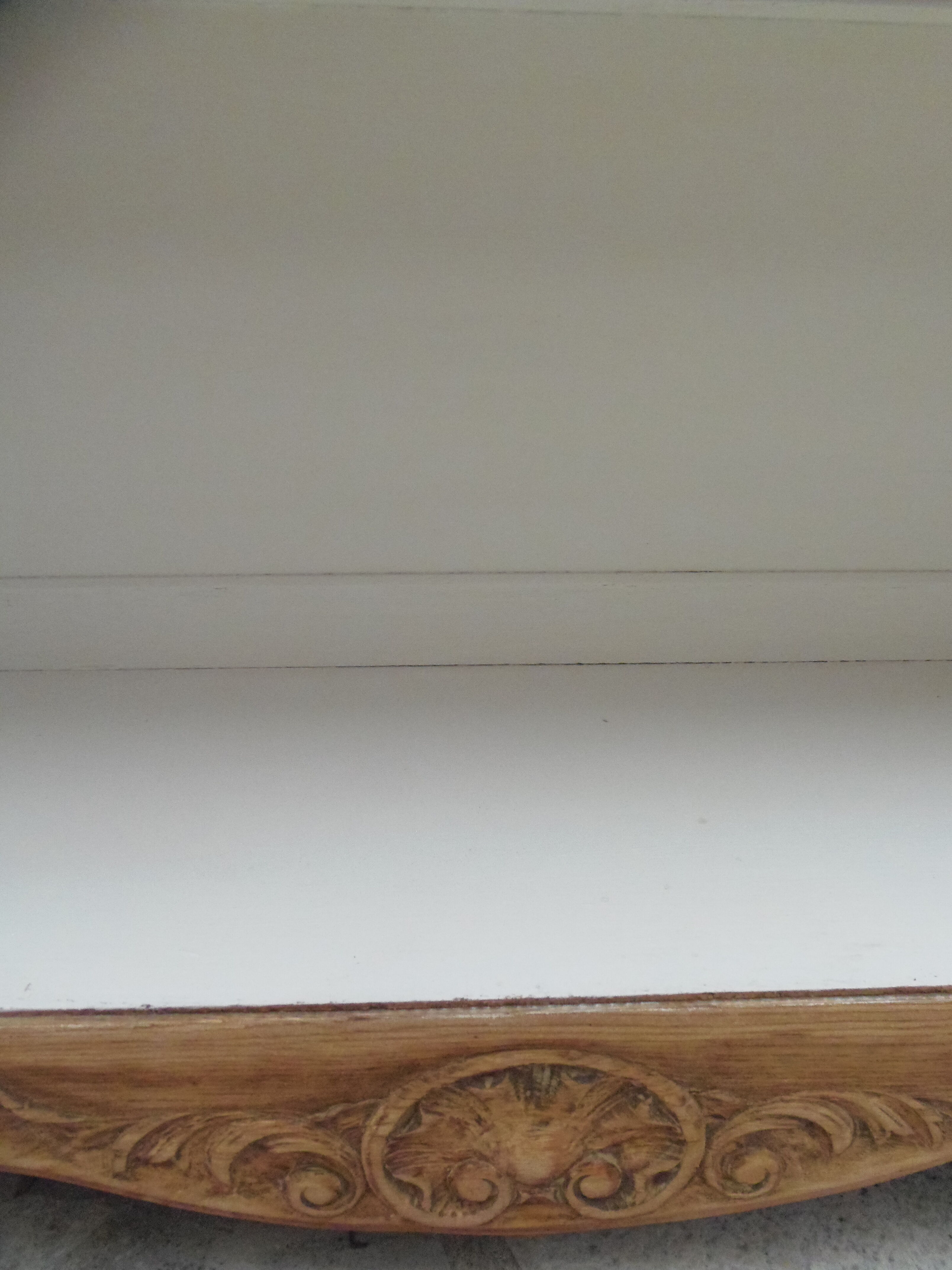 Old oak library with pearl grey interior.