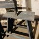 3 tabouret bas bleu gris