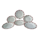 6 flat plates Faience Orchie Moulin des loups