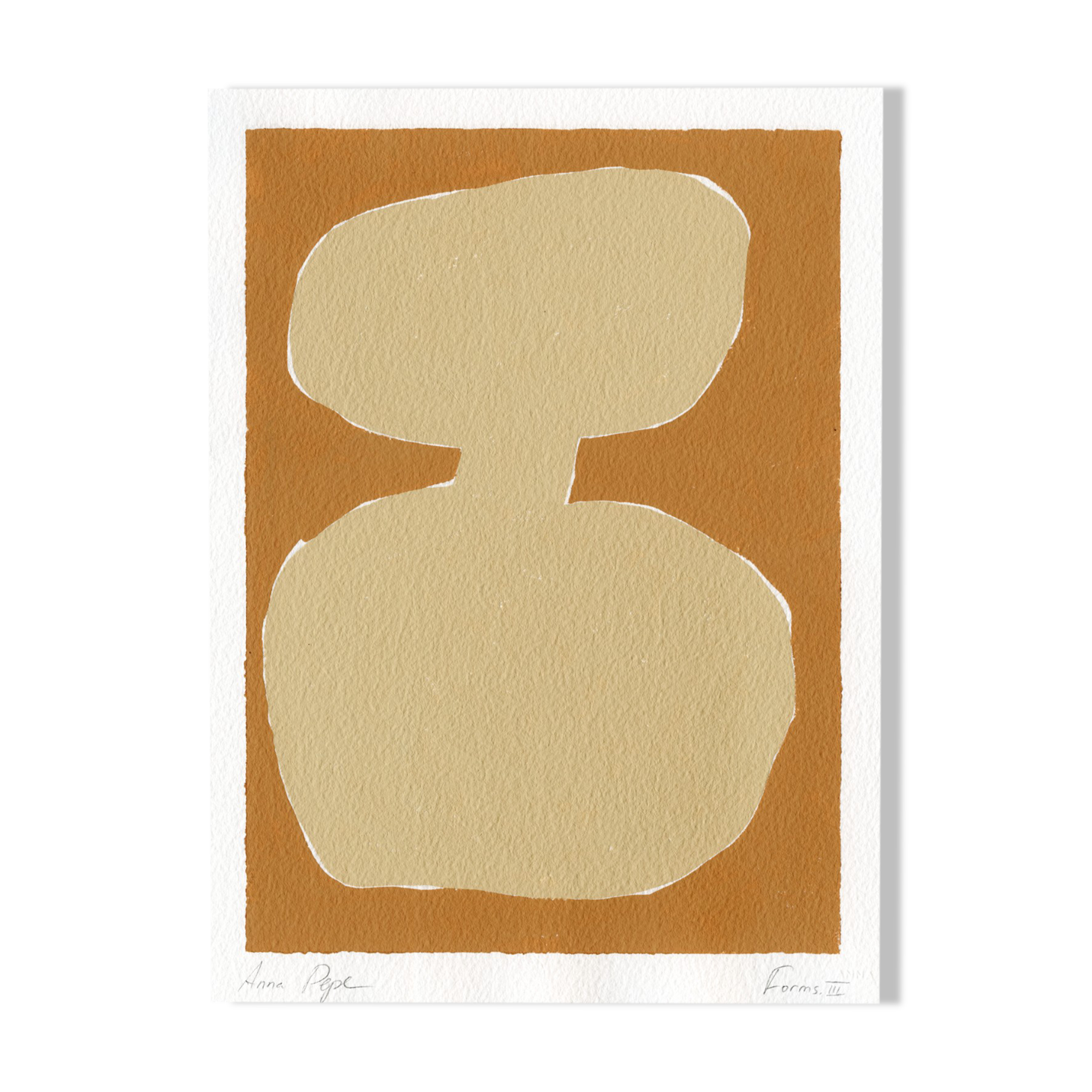 Original gouache painting "Forms"