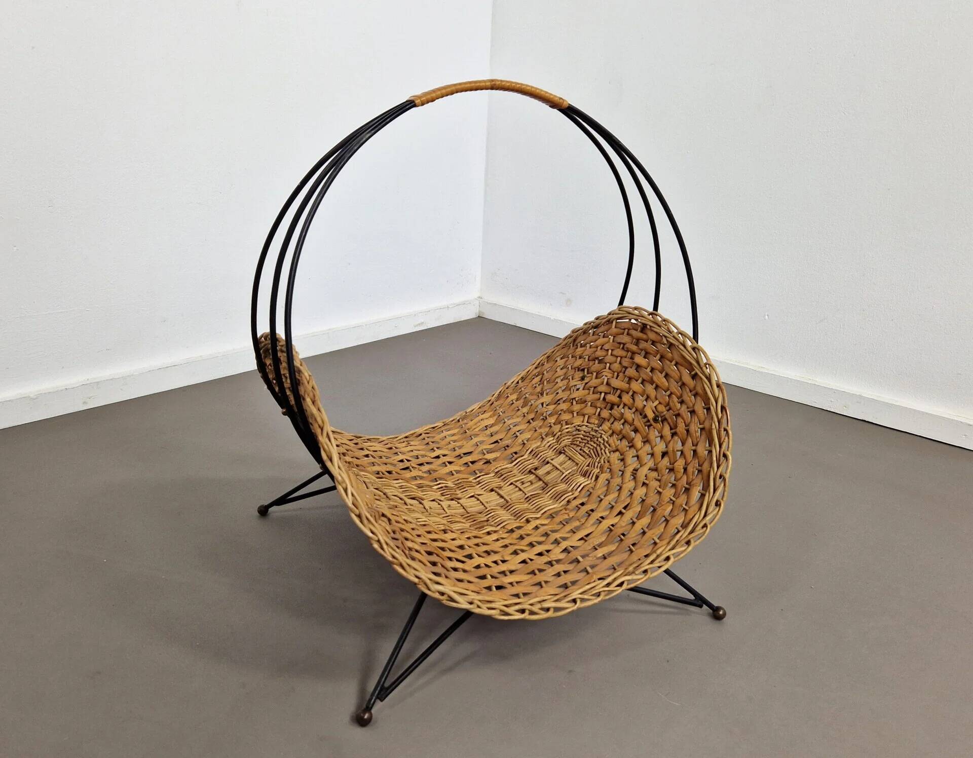 Firewood or newspaper basket | 1950s