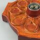 1960s/1970s Ceramic Wall Sconce, Mid-Century Space Age Design