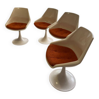 4 Vintage Tulip Chairs