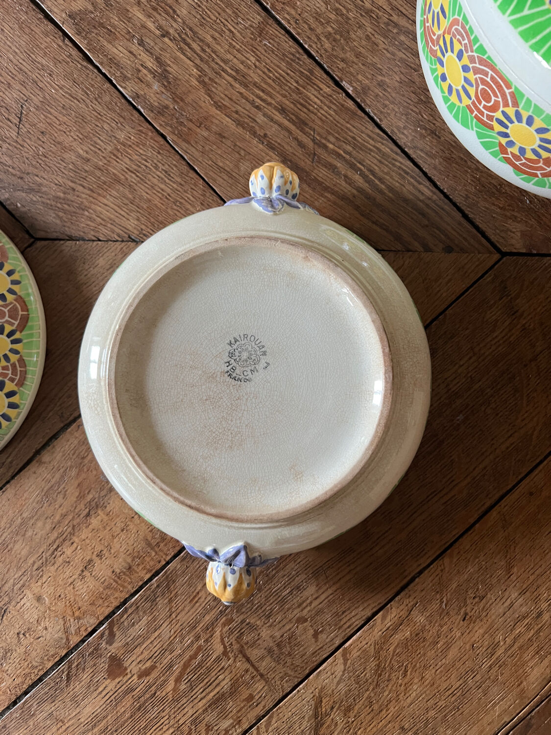 Kairouan Creil and Montereau soup tureens