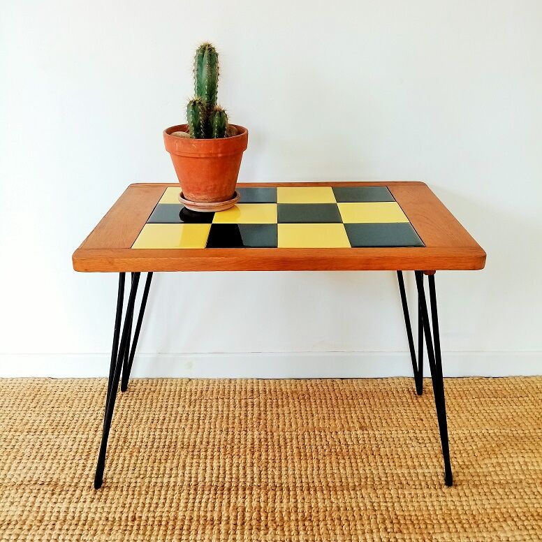 1950s ceramic coffee table