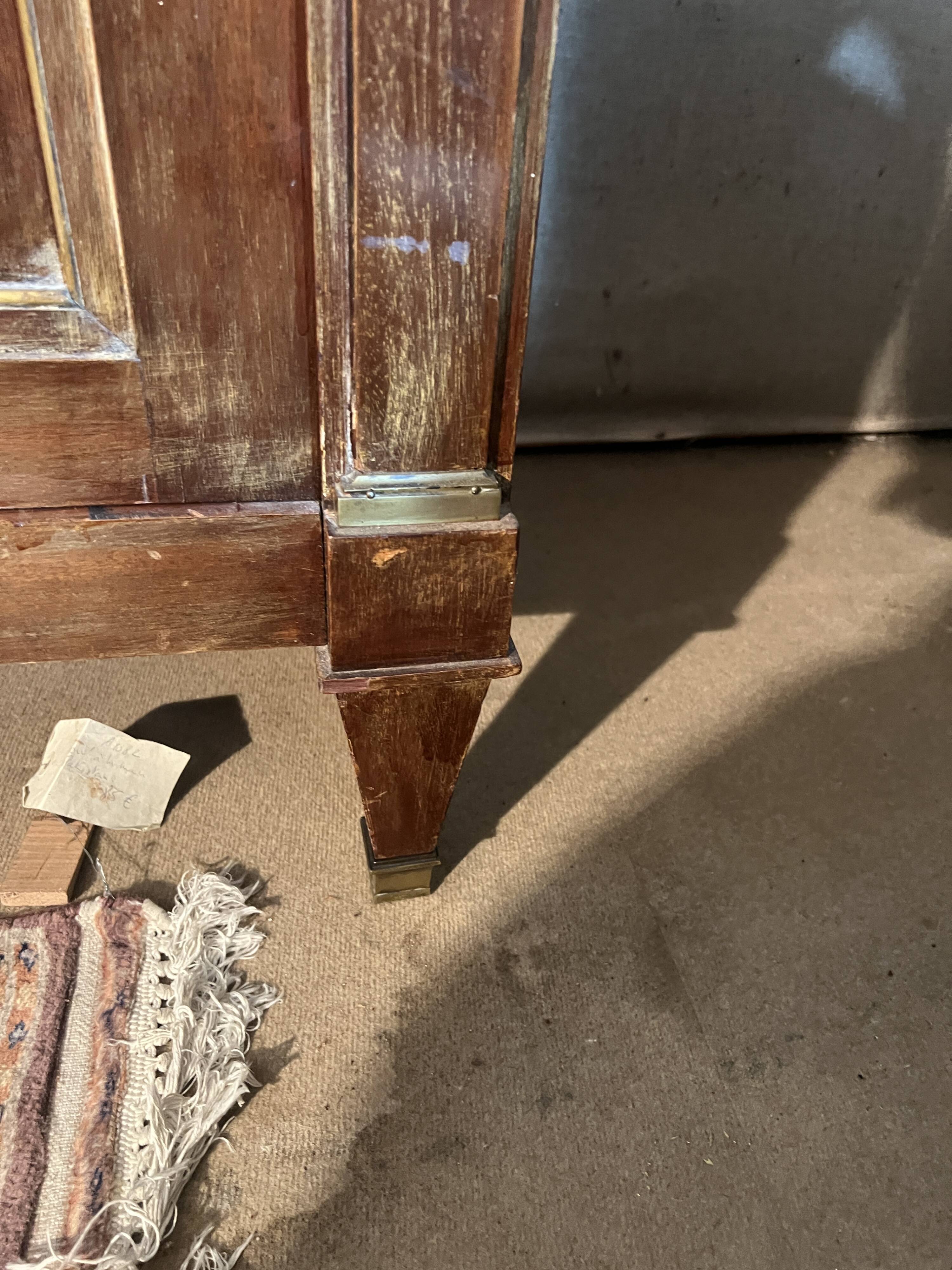 Directoire style library with two mahogany doors