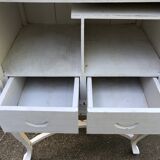 Sideboard in patinated solid wood