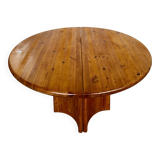 Large Scandinavian pine table - 6 chairs