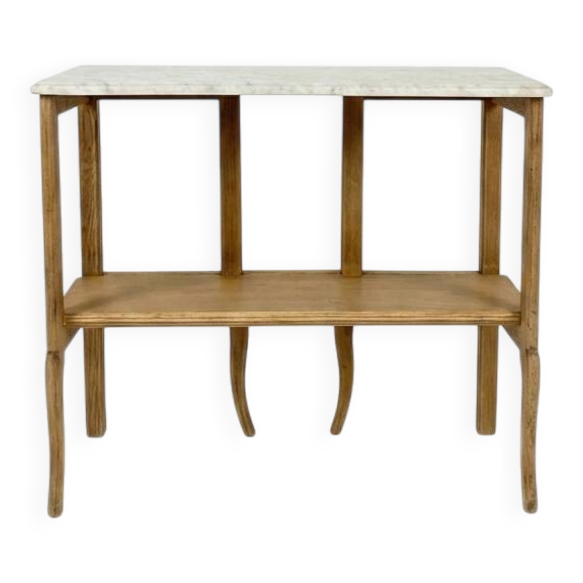 Marble and wood console