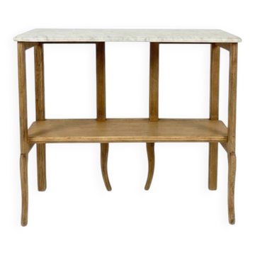 Marble and wood console