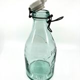 Large "Mercur" glass bottle with ceramic stopper • 2L • 1930