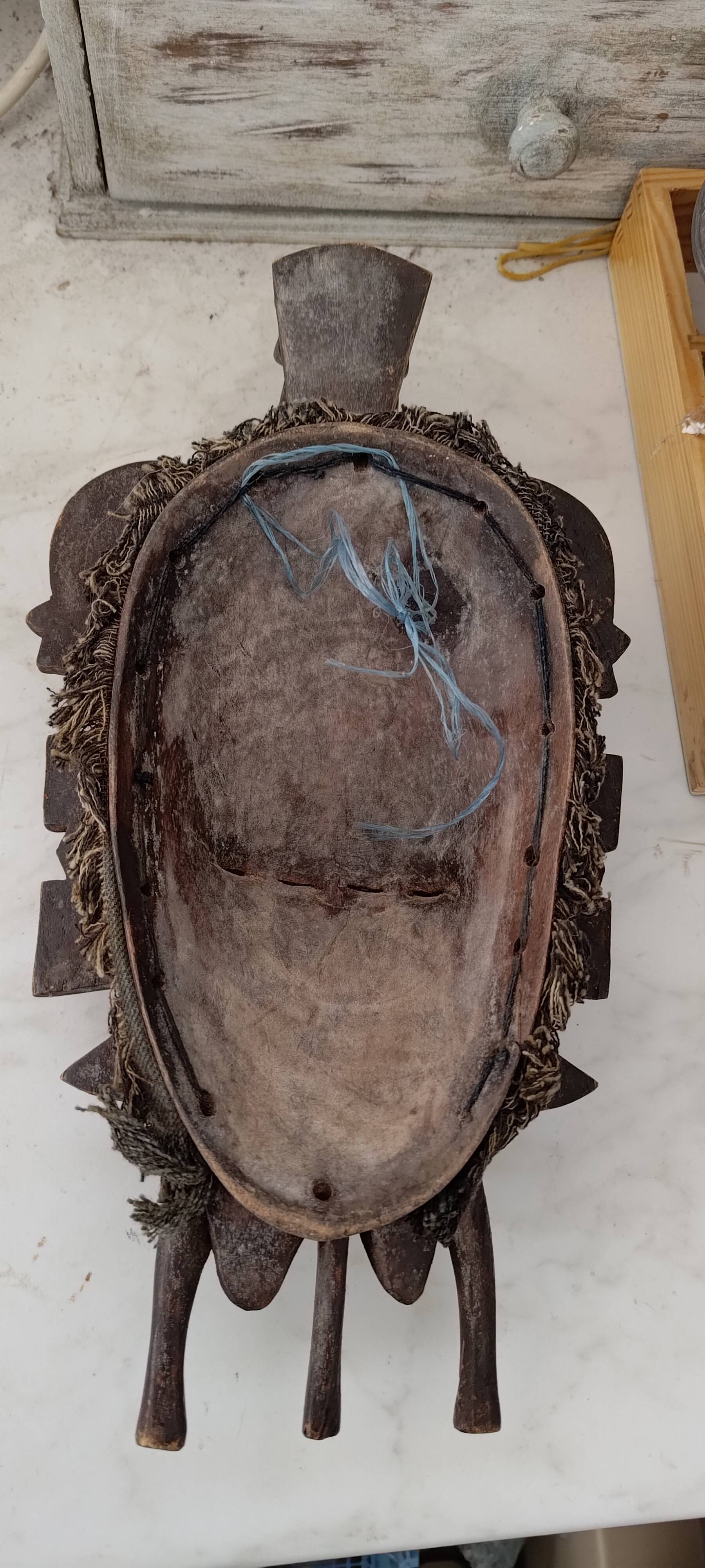 African twin mask Ivory Coast Senoufo