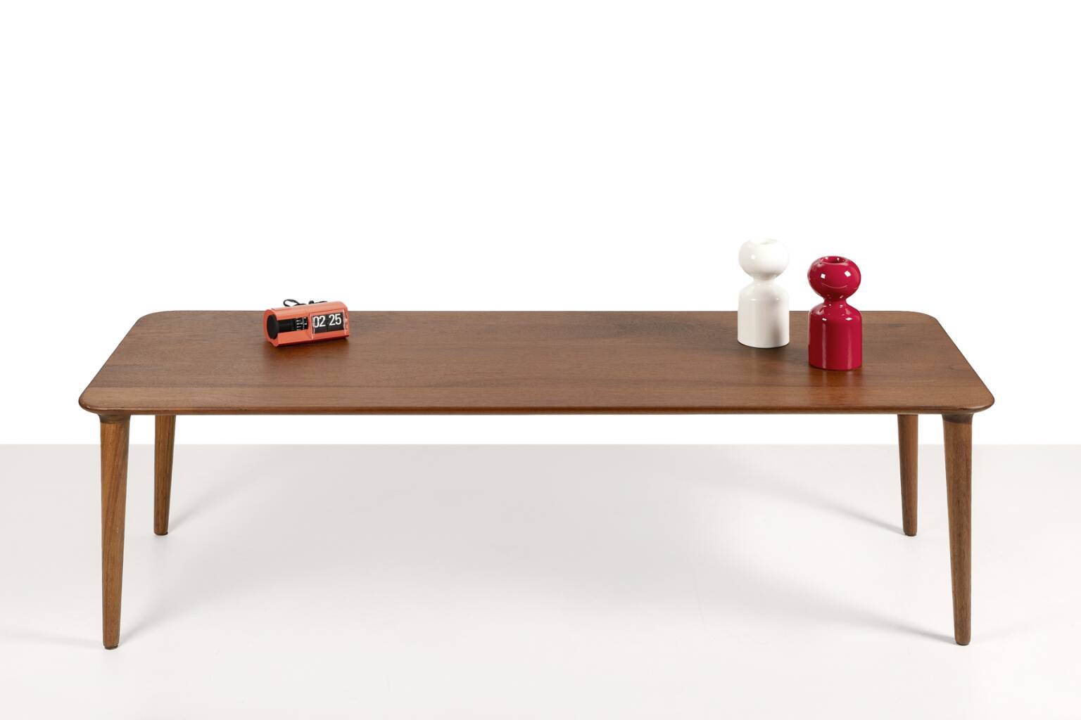 Norwegian classic solid teak coffee table. Norway, 1970s