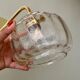 Vintage bubbled glass globe wall light