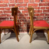 Set of 6 wooden bistro chairs