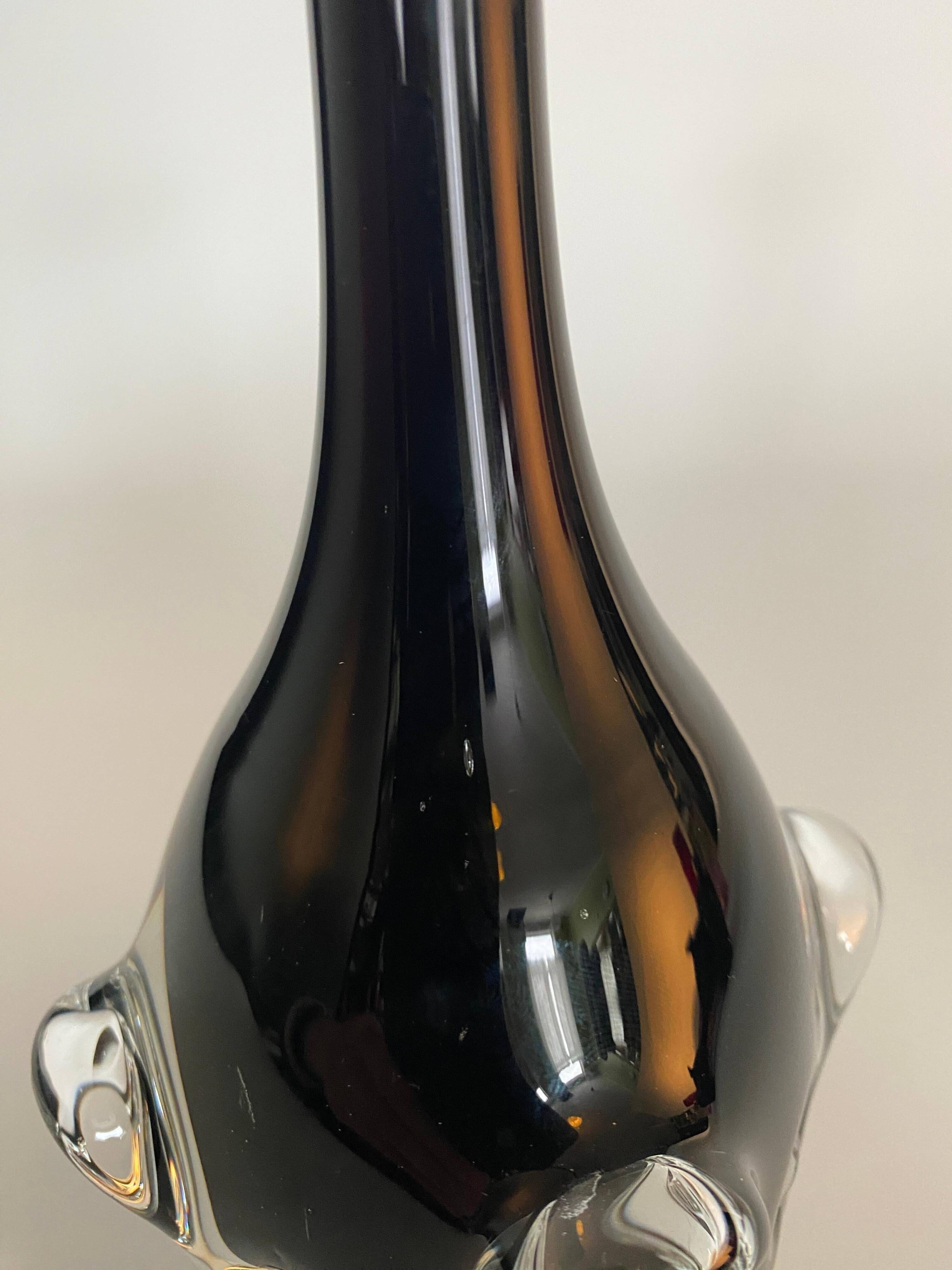 Scandinavian Modern Art Glass Vase by Börne Augustsson for Åseda