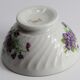 Set of 4 porcelain bowls with violets