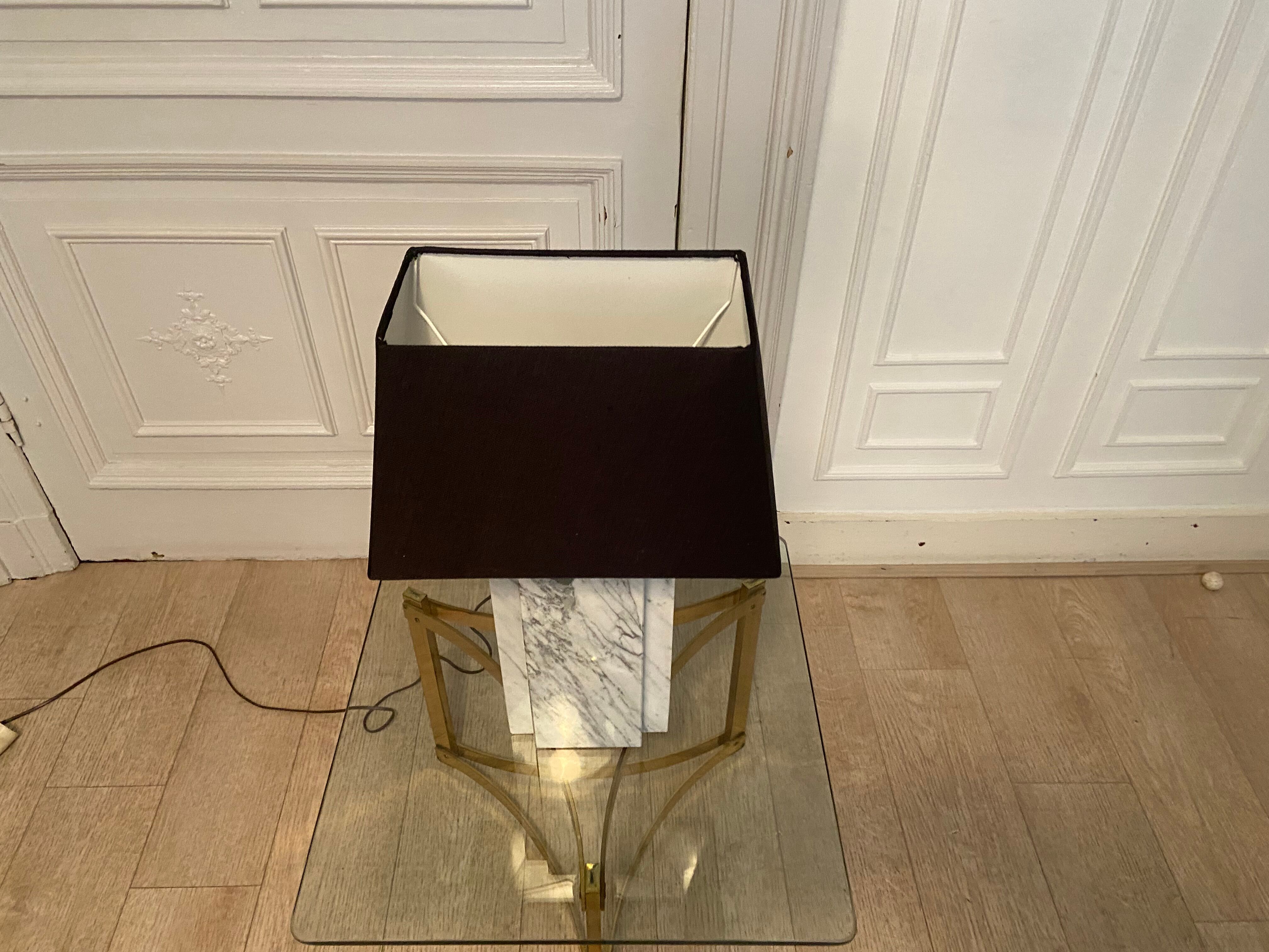 Marble bedside lamp, 1980s