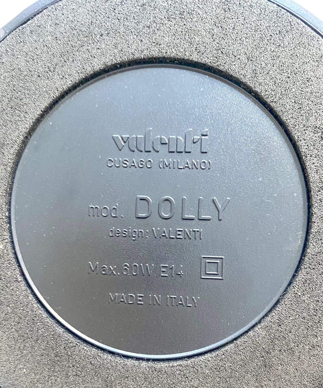 Pair of Dolly lamps by Franco Mirenzi for Valenti Luce, 1970's