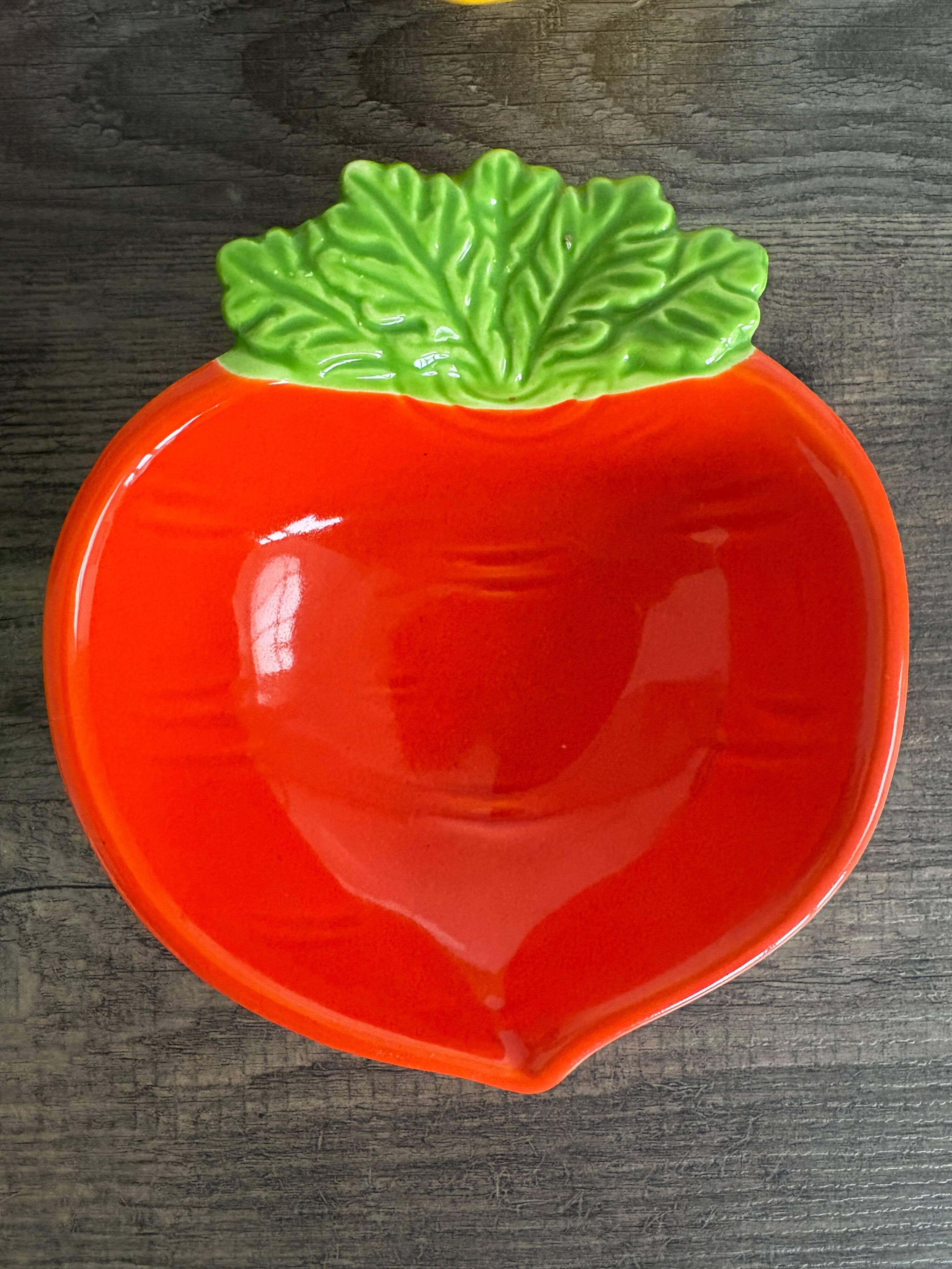 Bols vintage Made in Japan – céramique figurative légumes, esprit pop