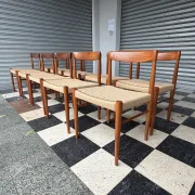 Set of 10 chairs by Henry Walter Klein